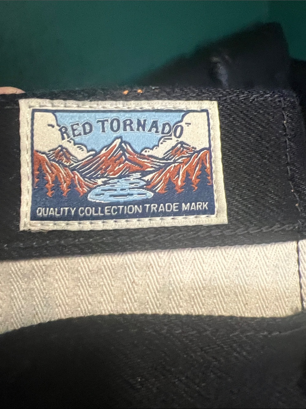 Red Tornado Black/Blue chino pant - Picture 4 of 13